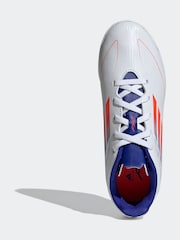 adidas White/Red Kids F50 Club Turf Boots - Image 3 of 10