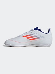 adidas White/Red Kids F50 Club Turf Boots - Image 5 of 10