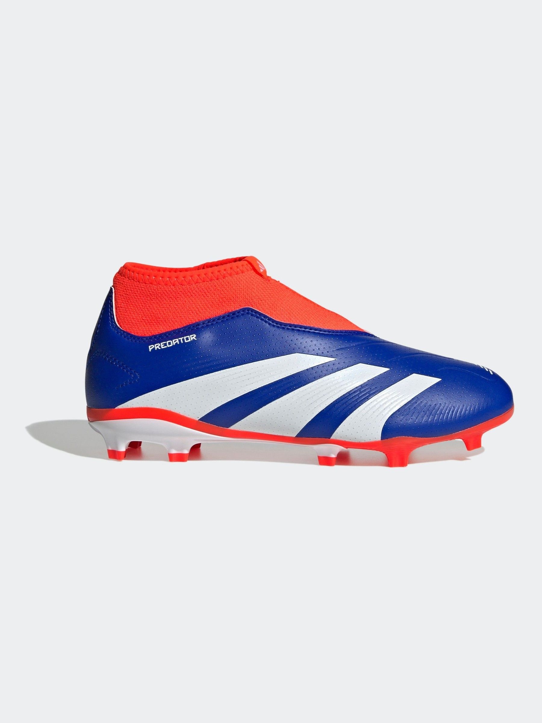 Buy adidas Blue White Predator League Laceless Firm Ground Boots Kids from Next Luxembourg