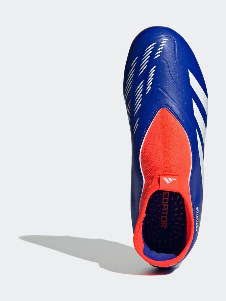 Buy adidas Blue/White Predator League Laceless Firm Ground Boots