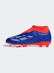 adidas Blue/White Predator League Laceless Firm Ground Boots Kids - Image 7 of 10