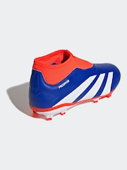 adidas Blue/White Predator League Laceless Firm Ground Boots Kids - Image 9 of 10