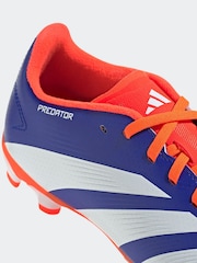 adidas Blue/White Predator Kids League Multi-Ground Football Boots - Image 9 of 10