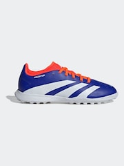 adidas Blue/White Kids Predator League Turf Boots - Image 1 of 11