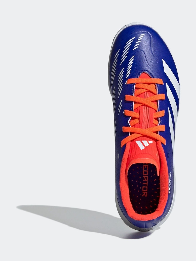 adidas Blue/White Kids Predator League Turf Boots - Image 11 of 11