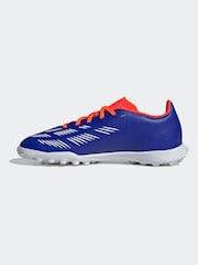 adidas Blue/White Kids Predator League Turf Boots - Image 9 of 11