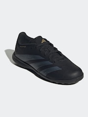 adidas Black/Gold Kids Predator League Turf Boots - Image 3 of 9
