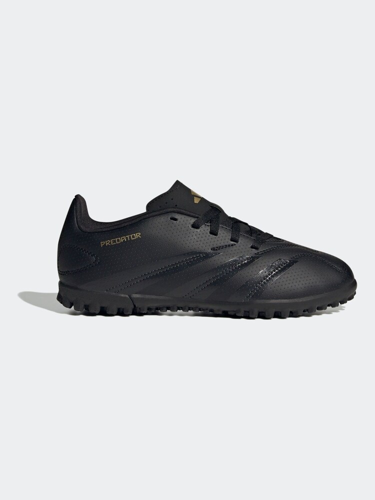 adidas Black/Gold Kids Predator Club Turf Boots - Image 1 of 10