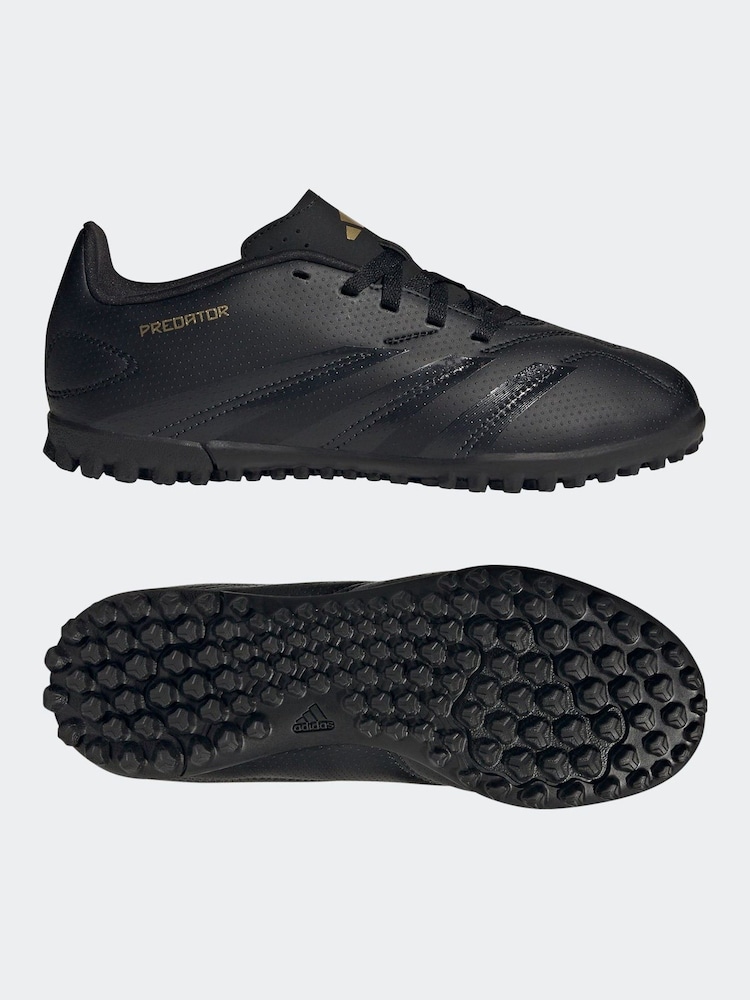 adidas Black/Gold Kids Predator Club Turf Boots - Image 10 of 10