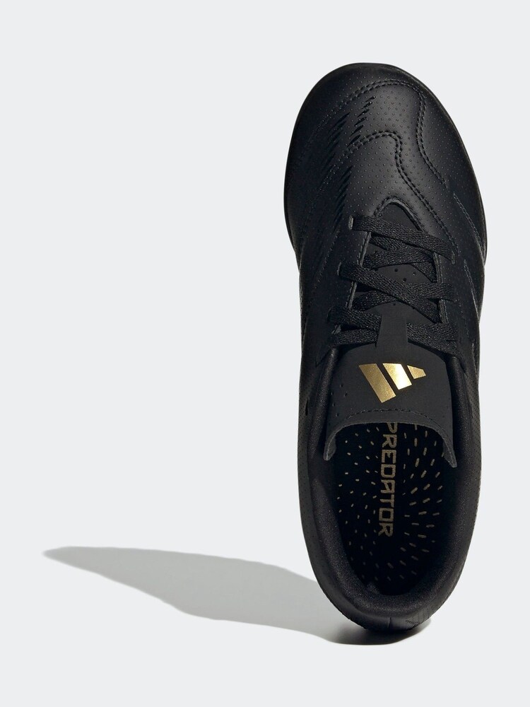 adidas Black/Gold Kids Predator Club Turf Boots - Image 2 of 10