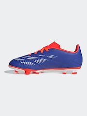adidas Blue/White Predator Club Football Boots - Image 2 of 9