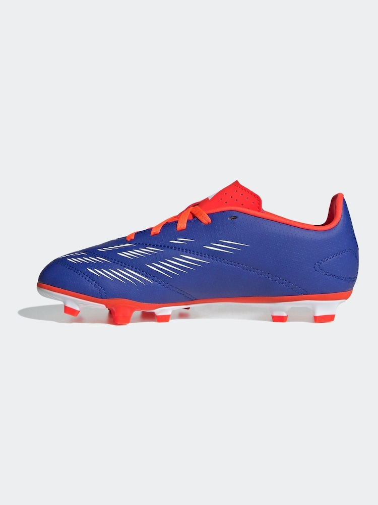 adidas Blue/White Predator Club Football Boots - Image 2 of 9