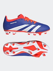 adidas Blue/White Predator Club Football Boots - Image 5 of 9