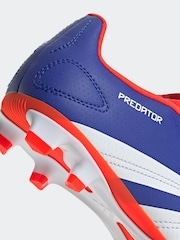 adidas Blue/White Predator Club Football Boots - Image 9 of 9