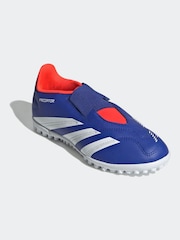 adidas Blue/White Predator Club Football Boots - Image 5 of 9