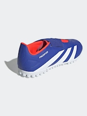 adidas Blue/White Predator Club Football Boots - Image 6 of 9