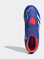 adidas Blue/White Predator Club Football Boots - Image 7 of 9