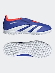adidas Blue/White Predator Club Football Boots - Image 9 of 9