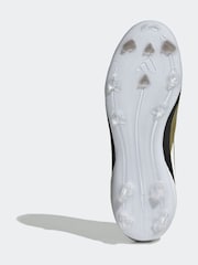 adidas Gold/White Messi F50 Kids League Firm/Multi-Ground Boots - Image 9 of 11