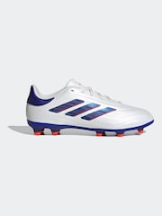 adidas White/Blue/Red Kids Copa Pure 2 League Firm Ground Boots - Image 1 of 11