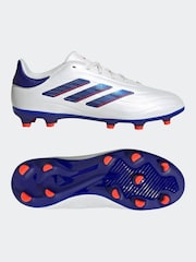 adidas White/Blue/Red Kids Copa Pure 2 League Firm Ground Boots - Image 10 of 11