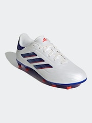 adidas White/Blue/Red Kids Copa Pure 2 League Firm Ground Boots - Image 5 of 11
