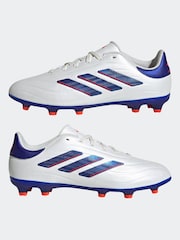 adidas White/Blue/Red Kids Copa Pure 2 League Firm Ground Boots - Image 9 of 11