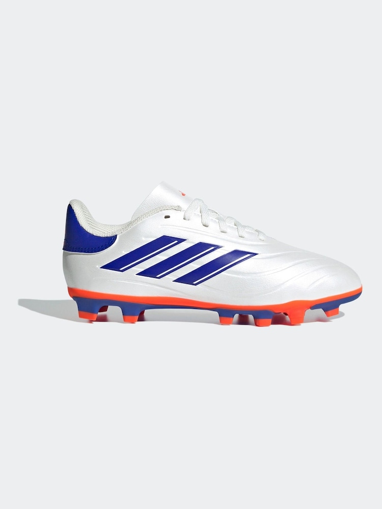 adidas White/Blue/Red Copa Pure 2 Club Football Boots - Image 1 of 11