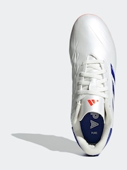 adidas White/Blue/Red Copa Pure 2 Club Football Boots - Image 11 of 11