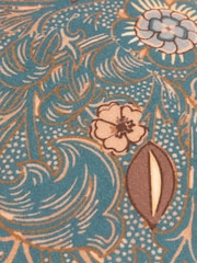 Wylder Blue Bolais Rectangular Floral Tasselled 100% Cotton Cushion - Image 6 of 6