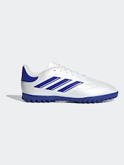 adidas White/Blue/Red Kids Copa Pure 2 Club Turf Boots - Image 1 of 9