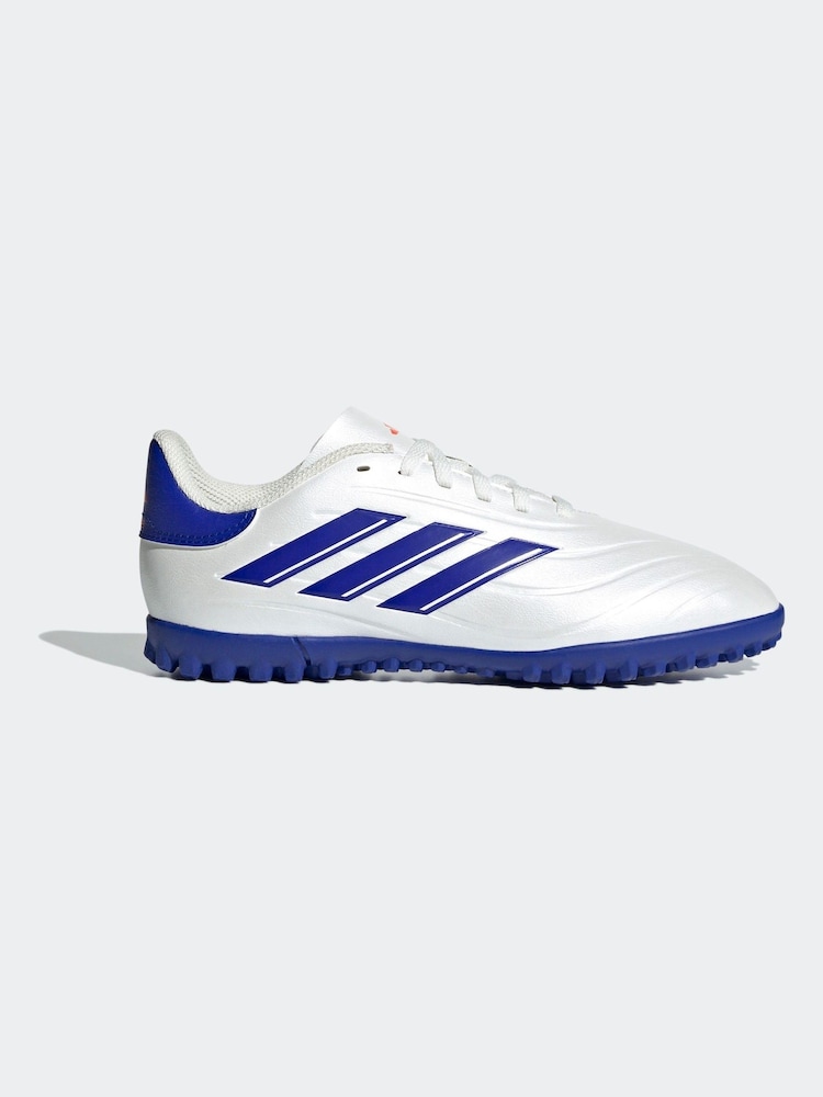adidas White/Blue/Red Kids Copa Pure 2 Club Turf Boots - Image 1 of 9