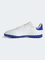 adidas White/Blue/Red Kids Copa Pure 2 Club Turf Boots - Image 2 of 9