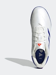 adidas White/Blue/Red Kids Copa Pure 2 Club Turf Boots - Image 6 of 9