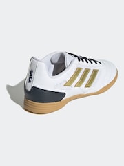adidas White/Gold Kids Super Sala II Indoor Football Boots - Image 2 of 11
