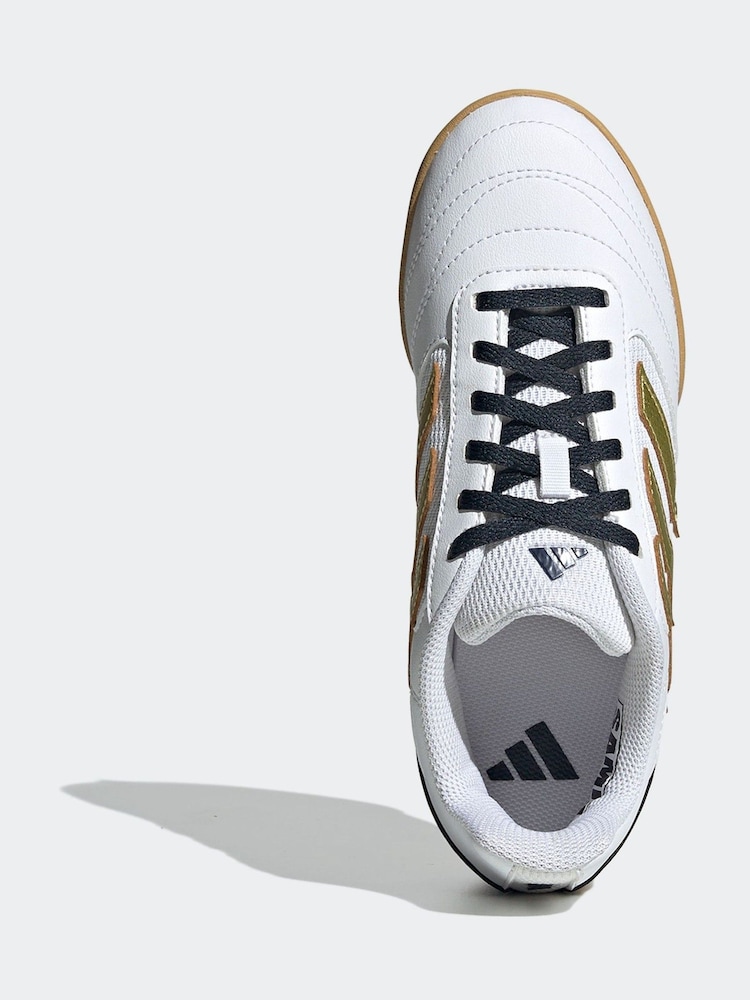 White/Gold - Halowe buty piłkarskie dla dzieci adidas Super Sala II - Image 5 of 11