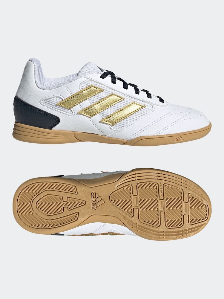 White/Gold - Halowe buty piłkarskie dla dzieci adidas Super Sala II - Image 6 of 11