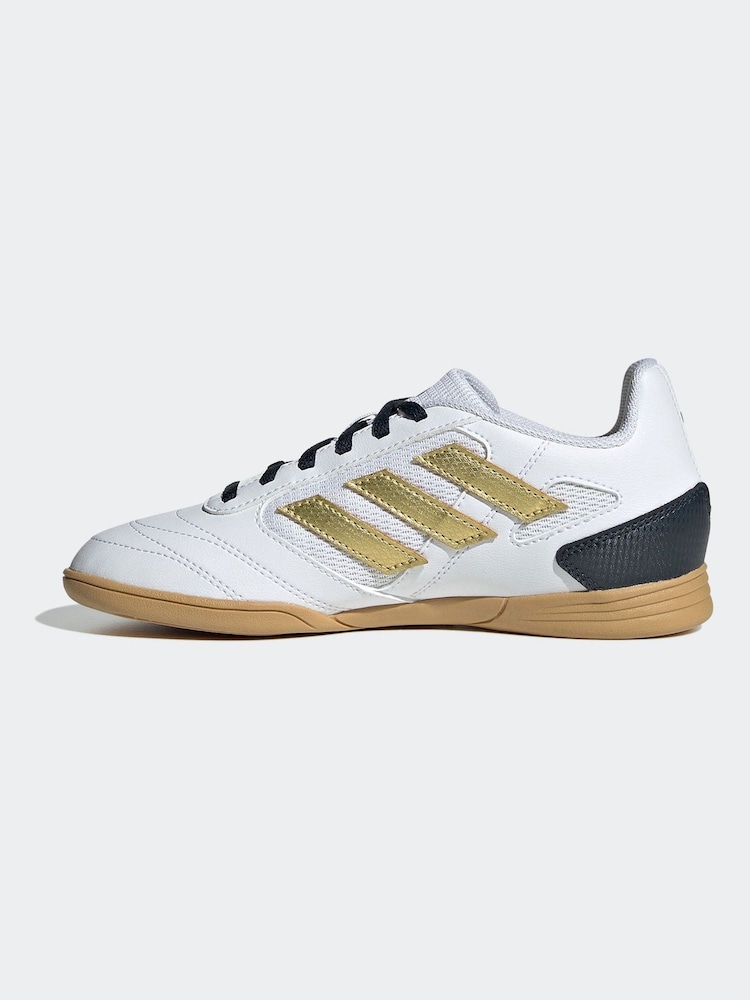 White/Gold - Halowe buty piłkarskie dla dzieci adidas Super Sala II - Image 7 of 11