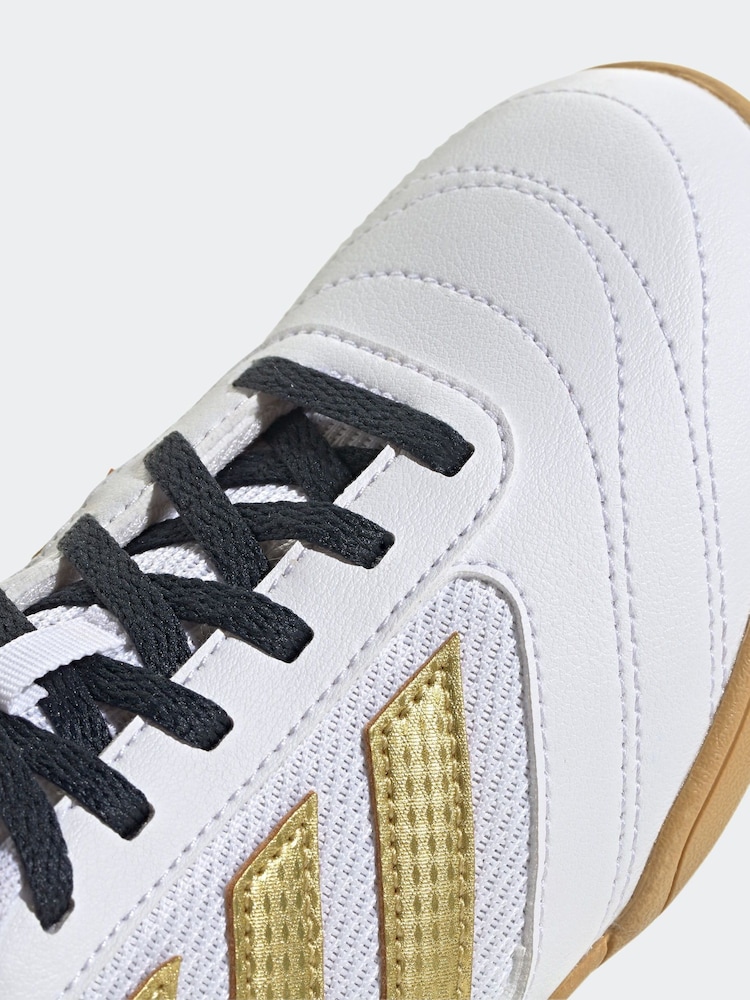 White/Gold - Halowe buty piłkarskie dla dzieci adidas Super Sala II - Image 9 of 11