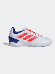 adidas White/Blue/Red Kids Super Sala II Indoor Football Boots - Image 1 of 10