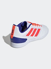 adidas White/Blue/Red Kids Super Sala II Indoor Football Boots - Image 4 of 10