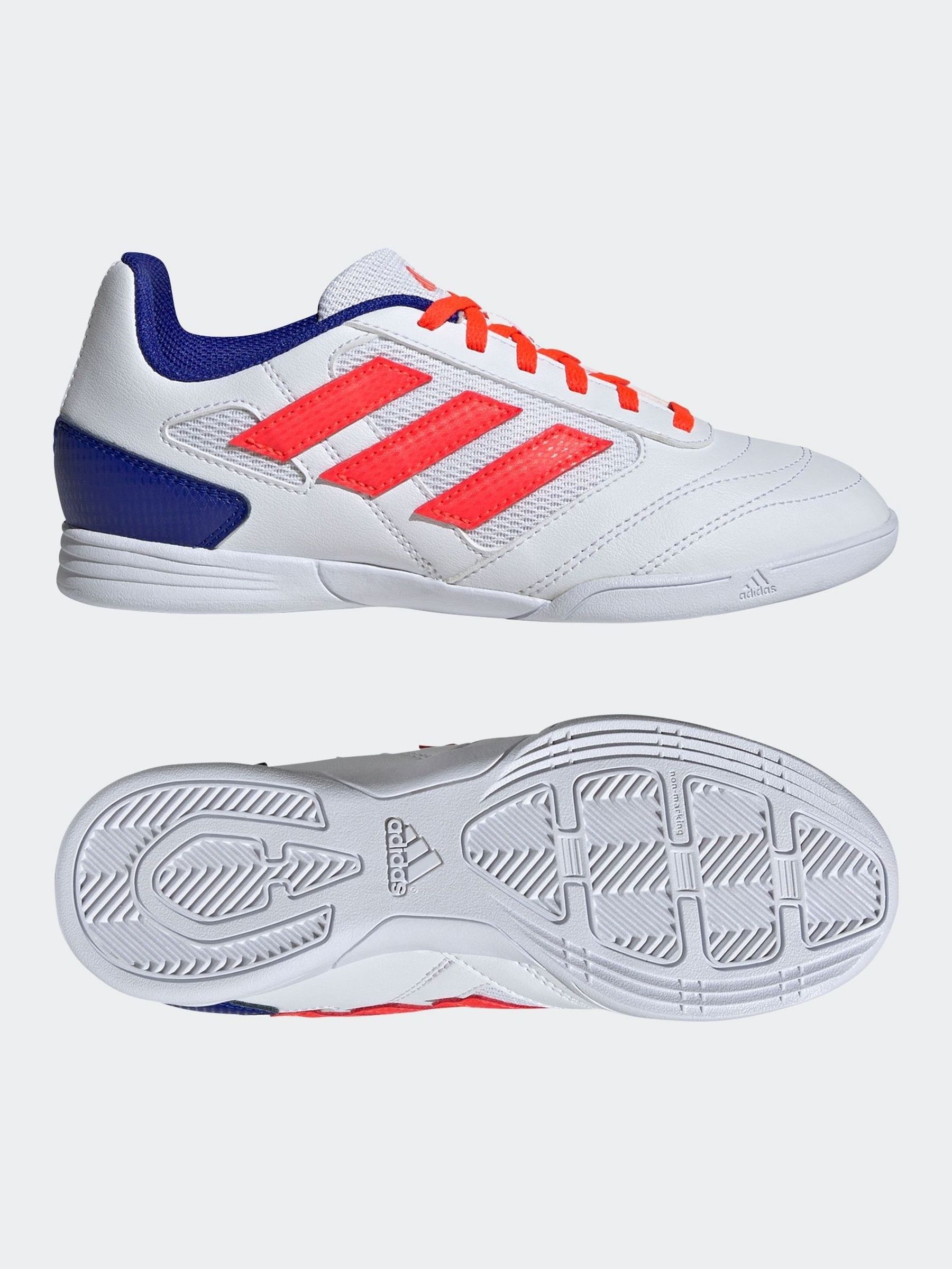 Buy adidas White Blue Red Kids Super Sala II Indoor Football Boots from Next Canada