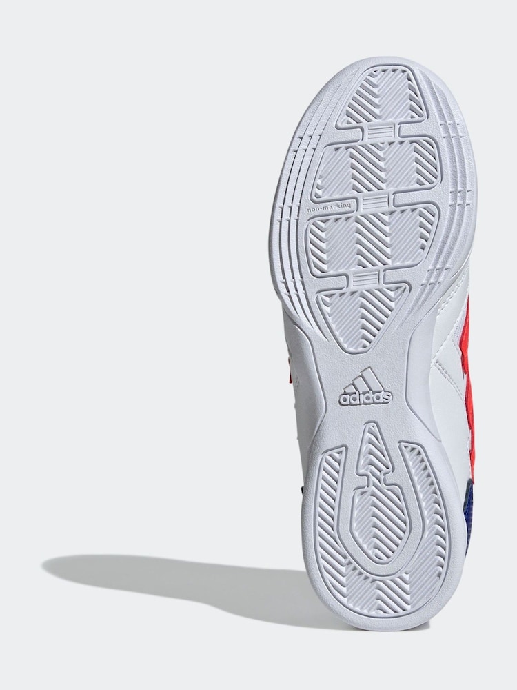 adidas White/Blue/Red Kids Super Sala II Indoor Football Boots - Image 7 of 10