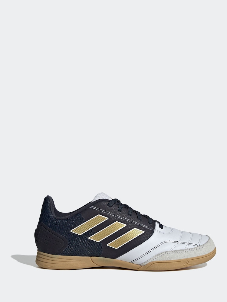 adidas White/Gold Kids Top Sala Competition Indoor Football Boots - Image 1 of 9