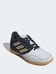 adidas White/Gold Kids Top Sala Competition Indoor Football Boots - Image 3 of 9