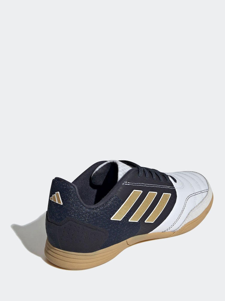 adidas White/Gold Kids Top Sala Competition Indoor Football Boots - Image 4 of 9