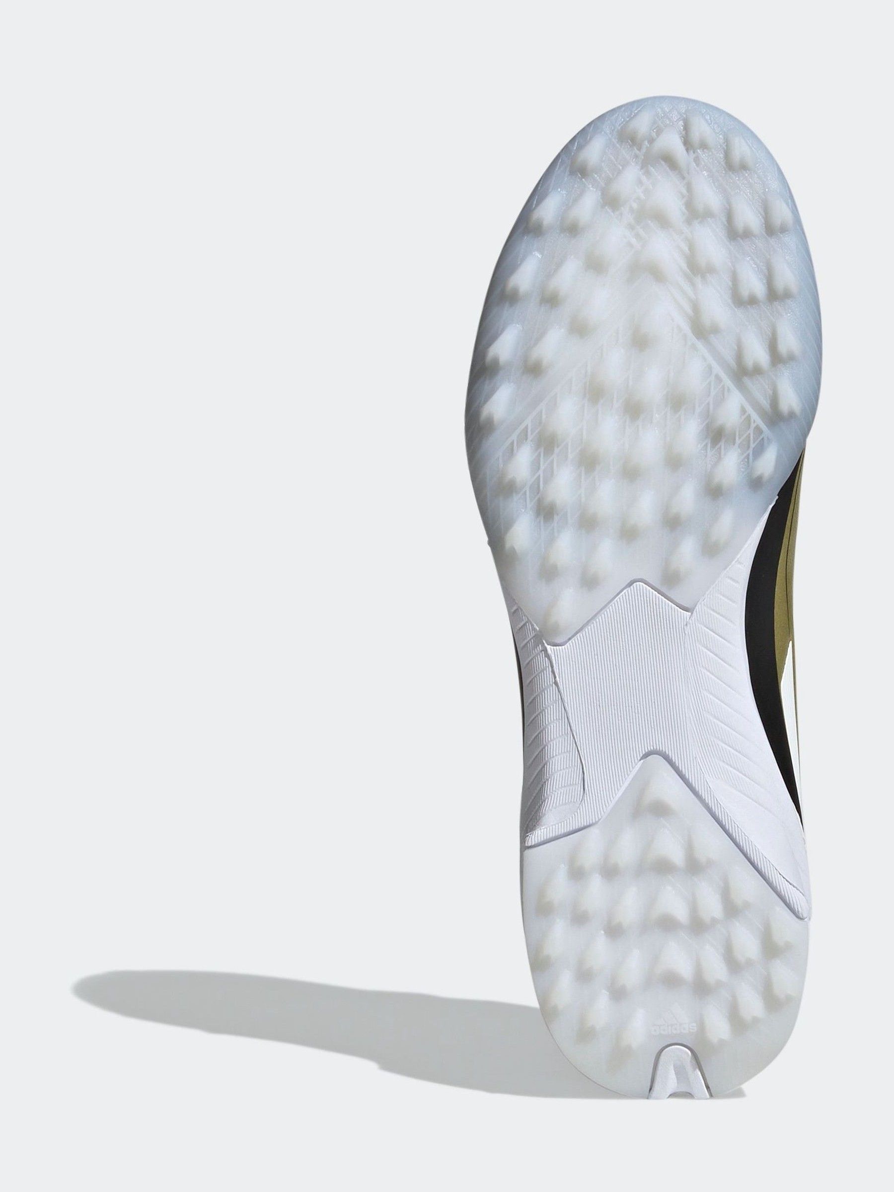 adidas Gold/White Kids F50 League Messi Turf Boots