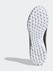 adidas Gold/White Kids F50 Club Messi Turf Boots - Image 6 of 8
