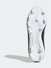 adidas Gold/White Messi F50 Kids Club Flexible Ground Football Boots - Image 4 of 9