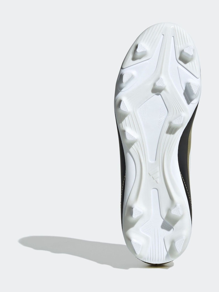 adidas Gold/White Messi F50 Kids Club Flexible Ground Football Boots - Image 4 of 9